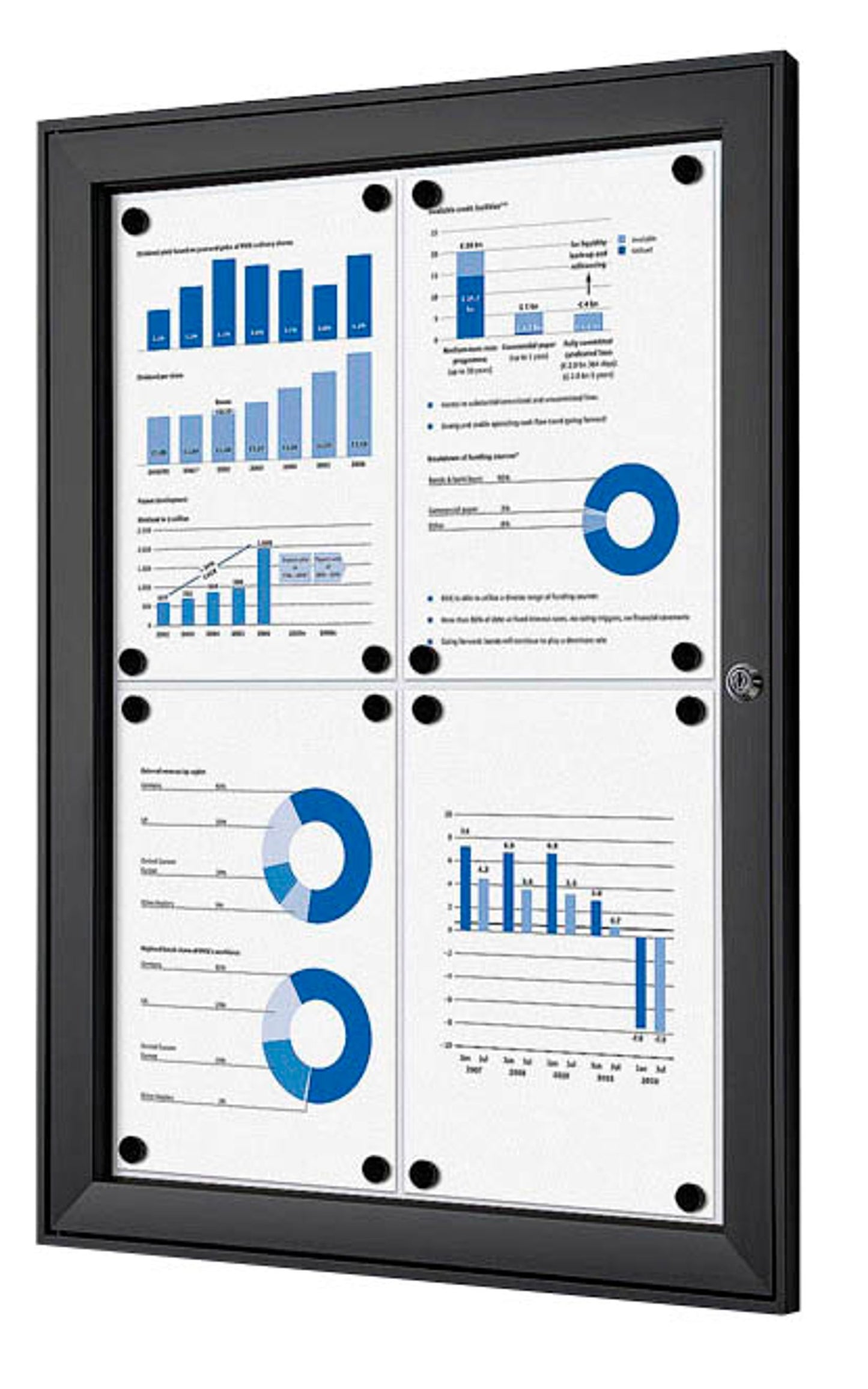 Showdown® Displays Schaukasten schwarz x DIN A4,