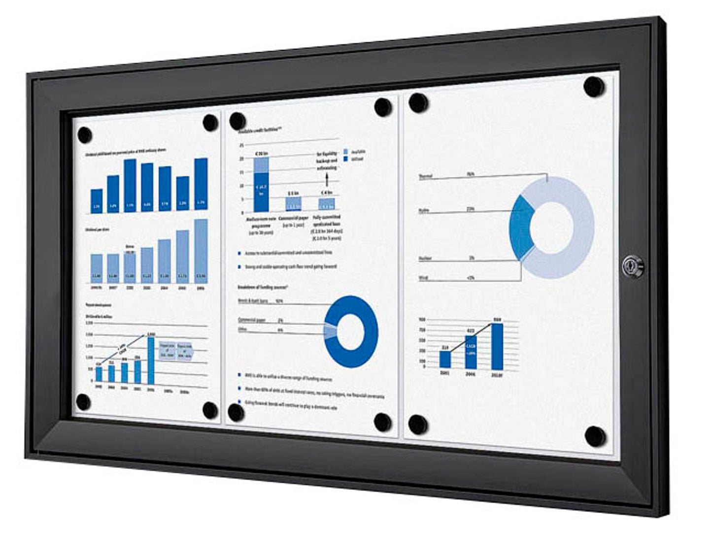 Showdown® Displays Schaukasten schwarz x DIN A4,