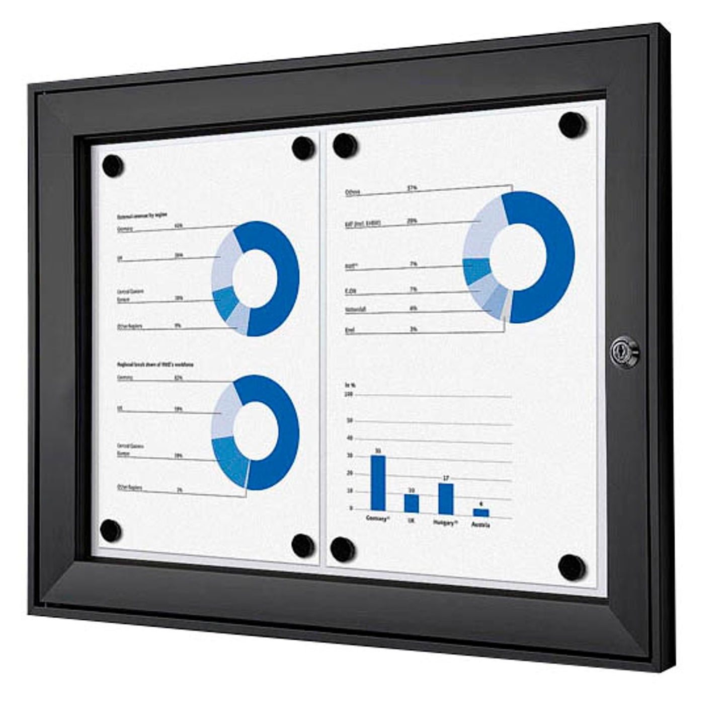 Showdown® Displays Schaukasten schwarz x DIN A4,