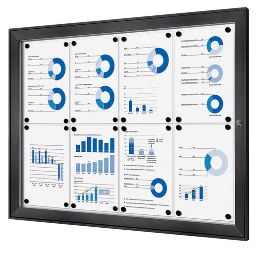 Showdown® Displays Schaukasten grau  DIN A4,