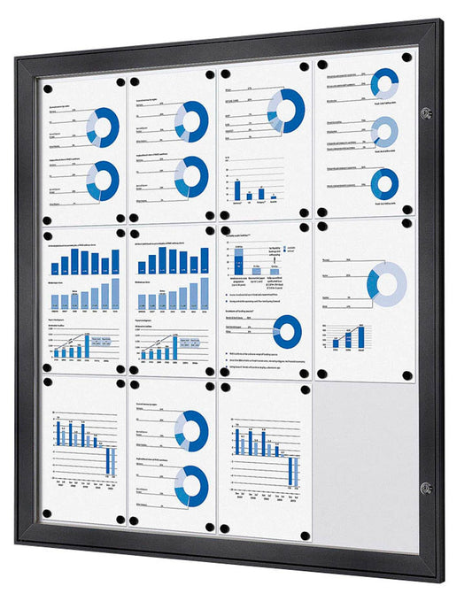 Showdown® Displays Schaukasten grau  DIN A4,
