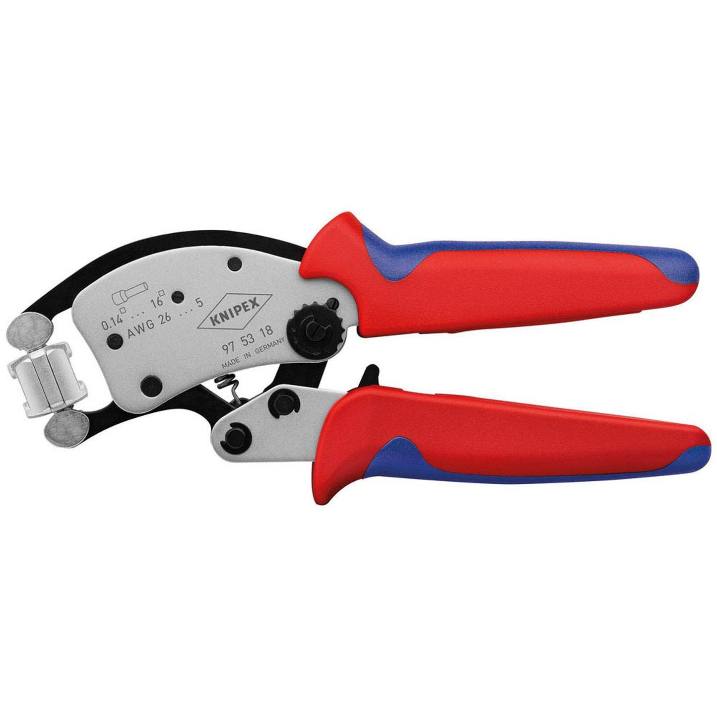 KNIPEX Aderendhülsenzange Twistor16® verchromt 20,0 cm | 97 53 18