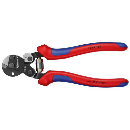 KNIPEX Drahtseilschere brüniert 16,0 cm | 95 62 160