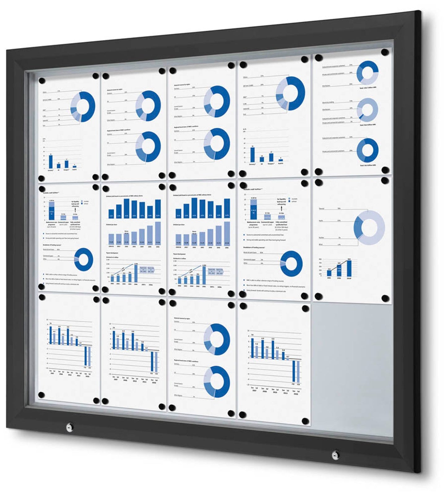 Showdown® Displays Schaukasten Premium schwarz  DIN A4
