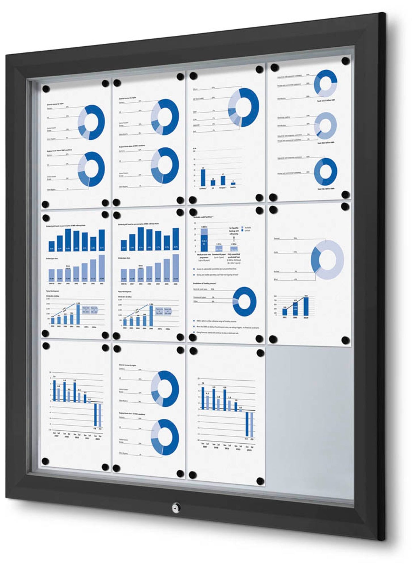 Showdown® Displays Schaukasten Premium schwarz  DIN A4