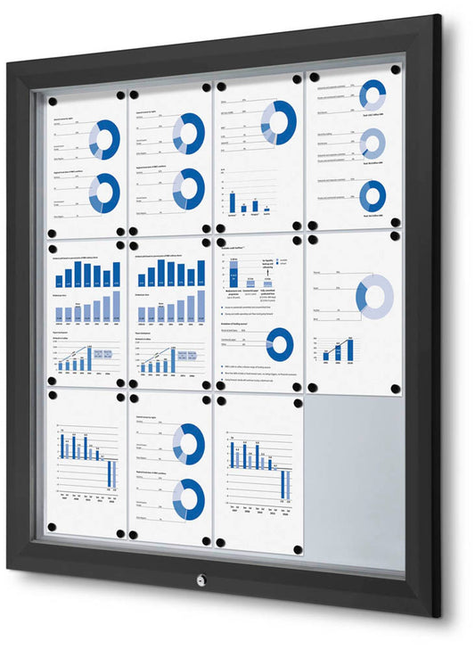 Showdown® Displays Schaukasten Premium schwarz  DIN A4
