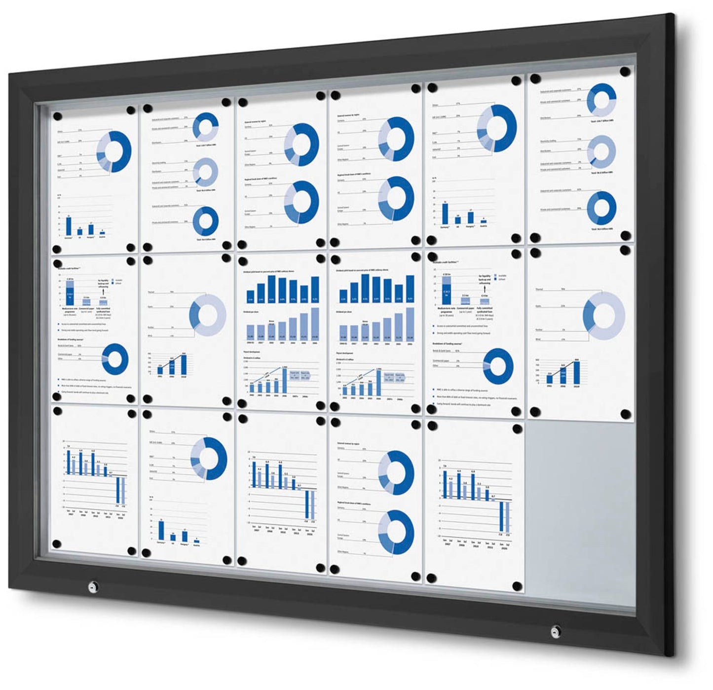 Showdown® Displays Schaukasten Premium schwarz  DIN A4