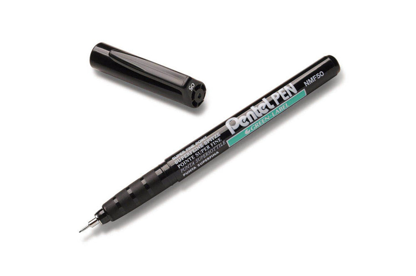 Pentel green Label Permanentmarker schwarz, 1 St.