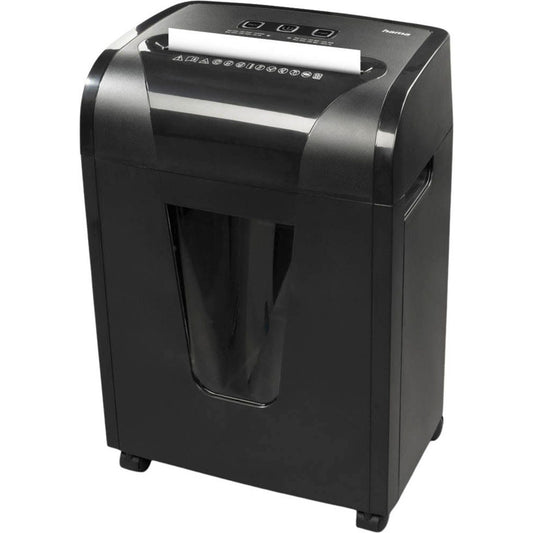 hama Premium M10+ Aktenvernichter mit Partikelschnitt P-5, 2 x 12 mm, bis , schwarz | 50549