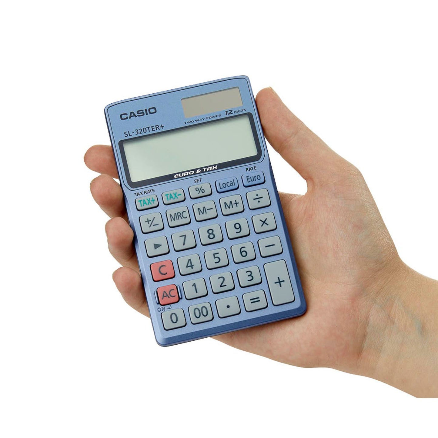 CASIO Taschenrechner stahlblau | SL-320TER+