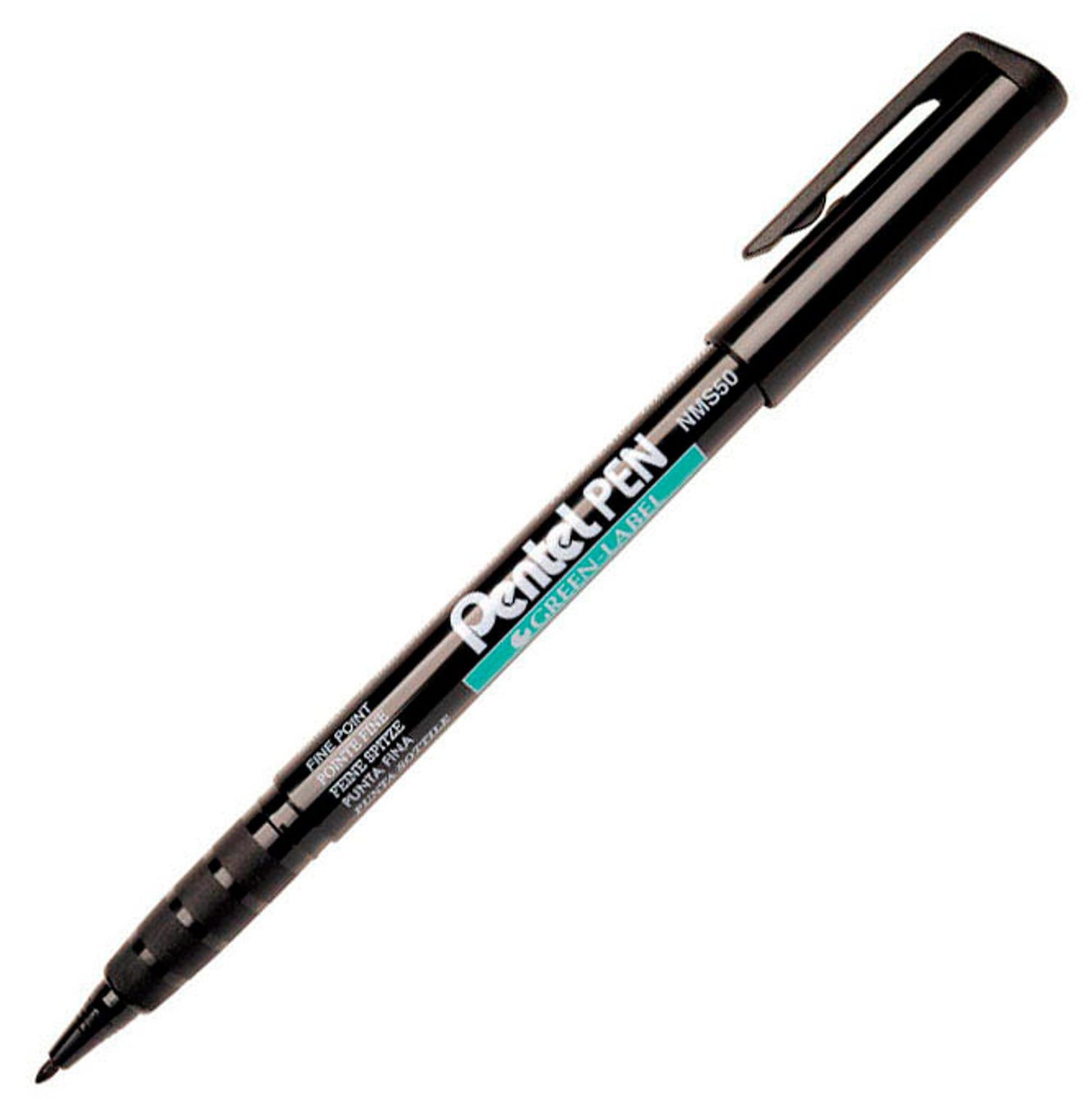 Pentel green Label Permanentmarker schwarz, 1 St.