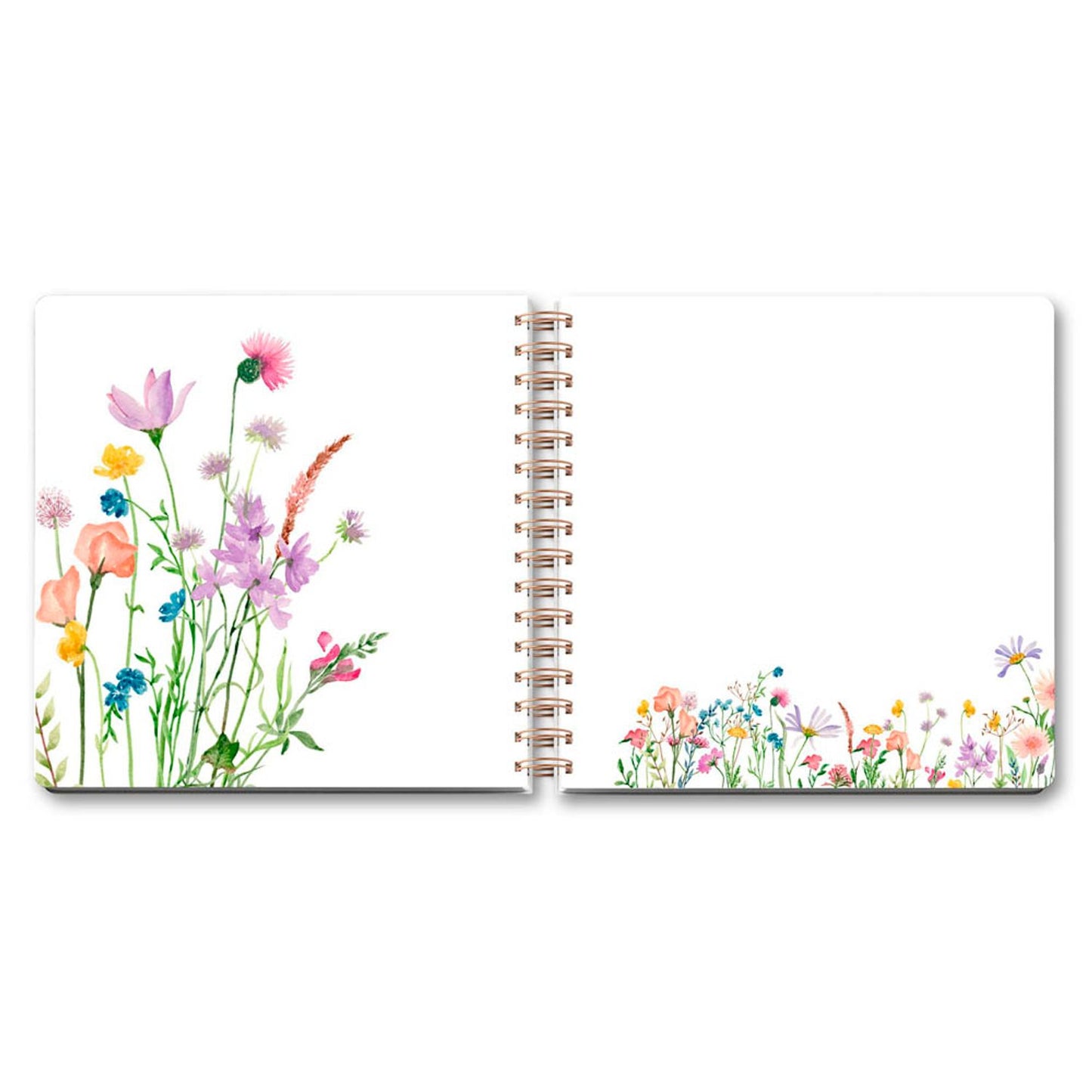 LUMA Gästebuch Wildblumen ca. DIN A5 blanko, Hardcover 100 Seiten | LU Q21 01