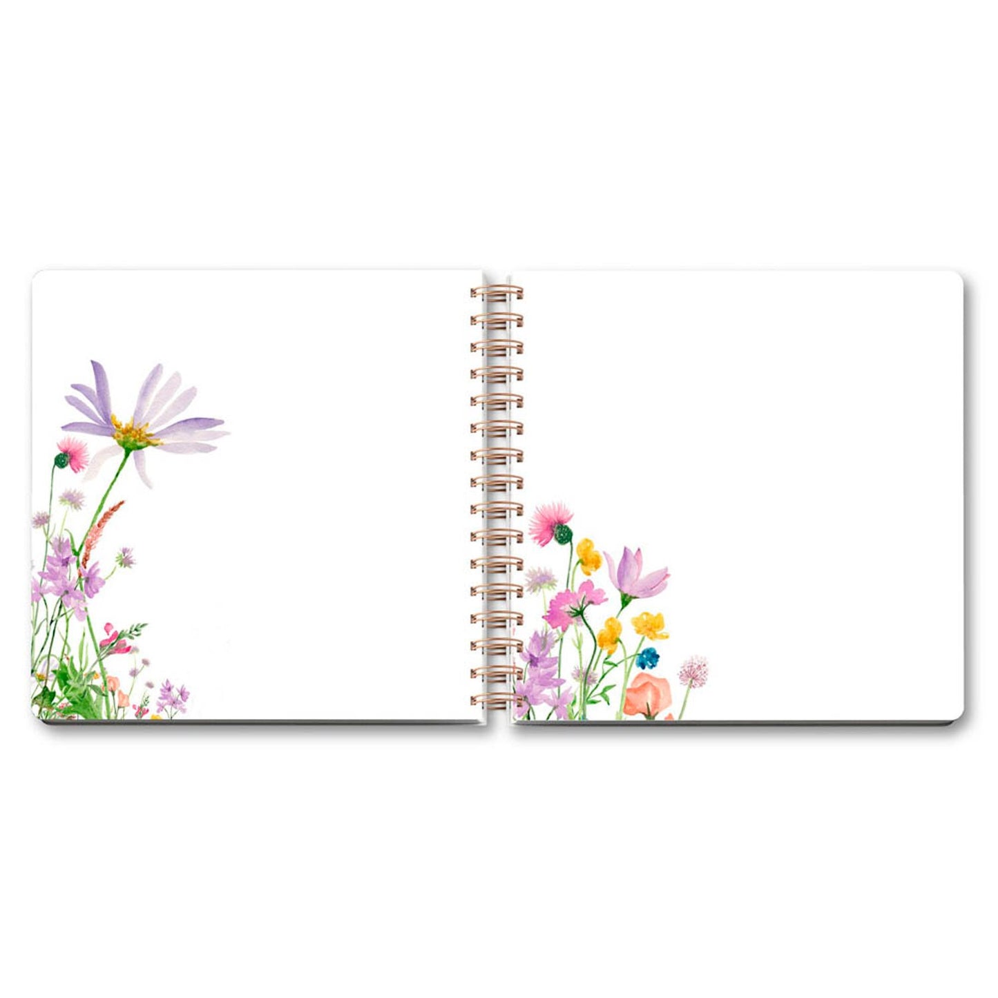 LUMA Gästebuch Wildblumen ca. DIN A5 blanko, Hardcover 100 Seiten | LU Q21 01