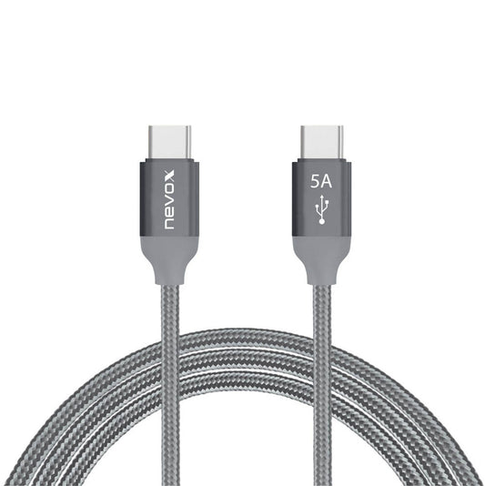 nevox USB C USB-Kabel Emarker Chip silber, 1 St.