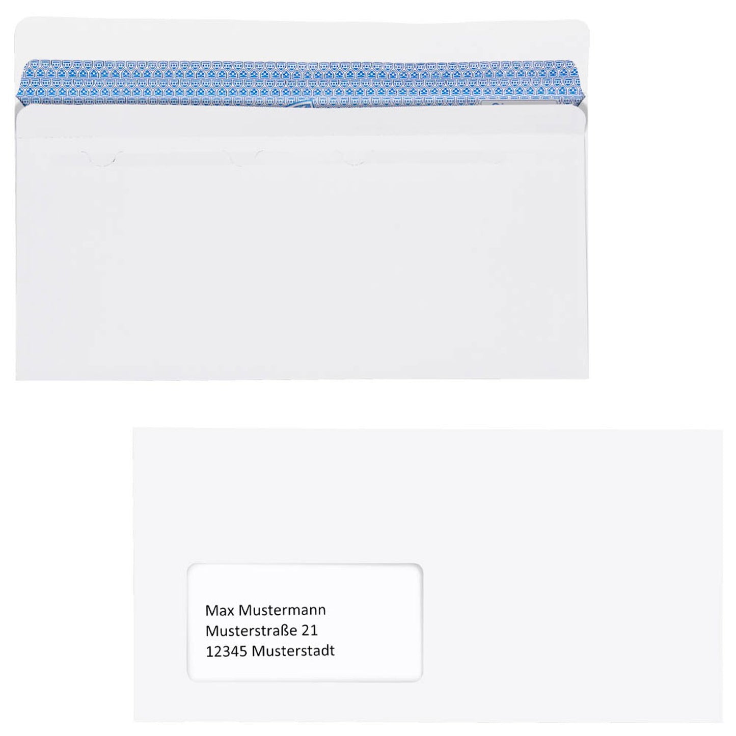 MAILmedia Briefumschläge Revelope® Professional DIN lang+ Fenster offset weiß selbstklebend 100 St.