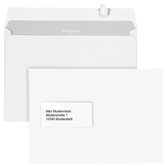 MAILmedia Briefumschläge Envirelope® DIN C5 recycling-weiß haftklebend 500 St.