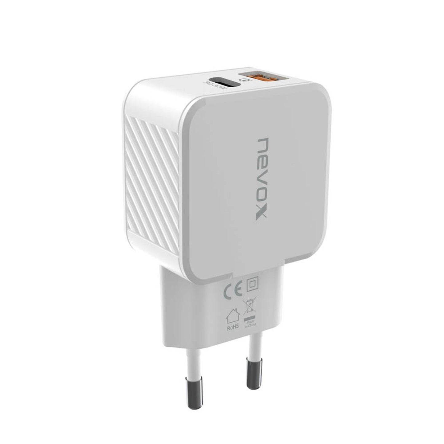 nevox USB PD TYPE C + QC3.0 / PPS Ladeadapter weiß, 30 Watt | 2009