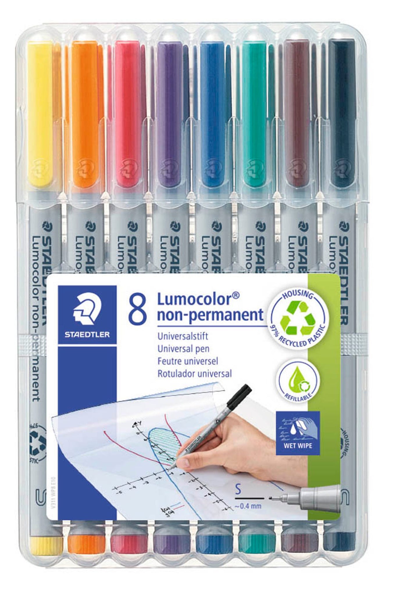 STAEDTLER Lumocolor Folienstifte 0,4 mm non-permanent