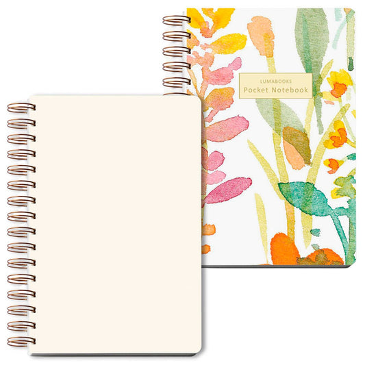 LUMA Notizbuch Pocket ca. DIN A5 blanko, mehrfarbig Hardcover 100 Seiten