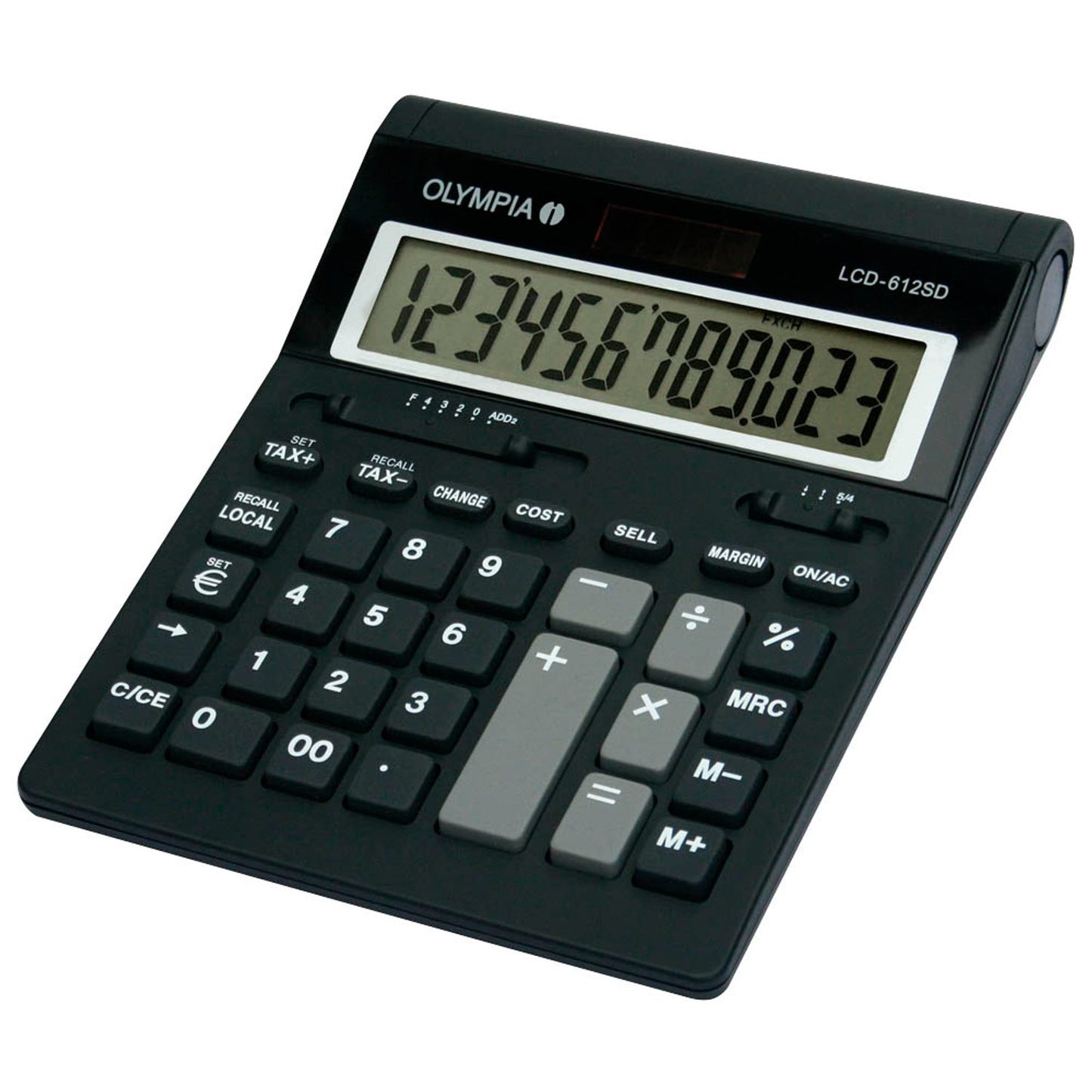 OLYMPIA LCD 612SD Tischrechner schwarz | 941911006