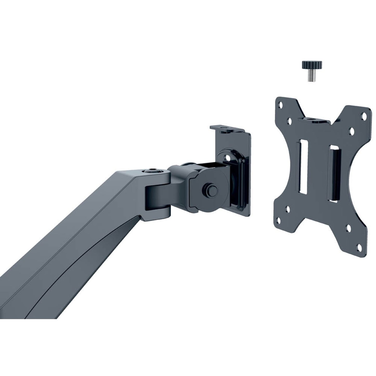 LEITZ Monitor-Halterung Ergo dunkelgrau für 1 Monitor, Tischklemme | 64890089
