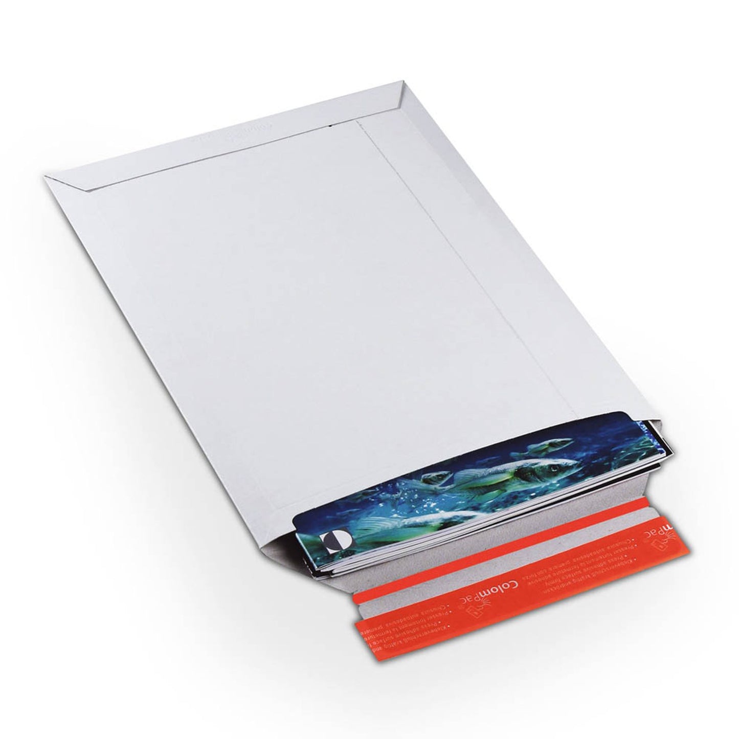20 ColomPac® Kartonversandtaschen weiß für DIN