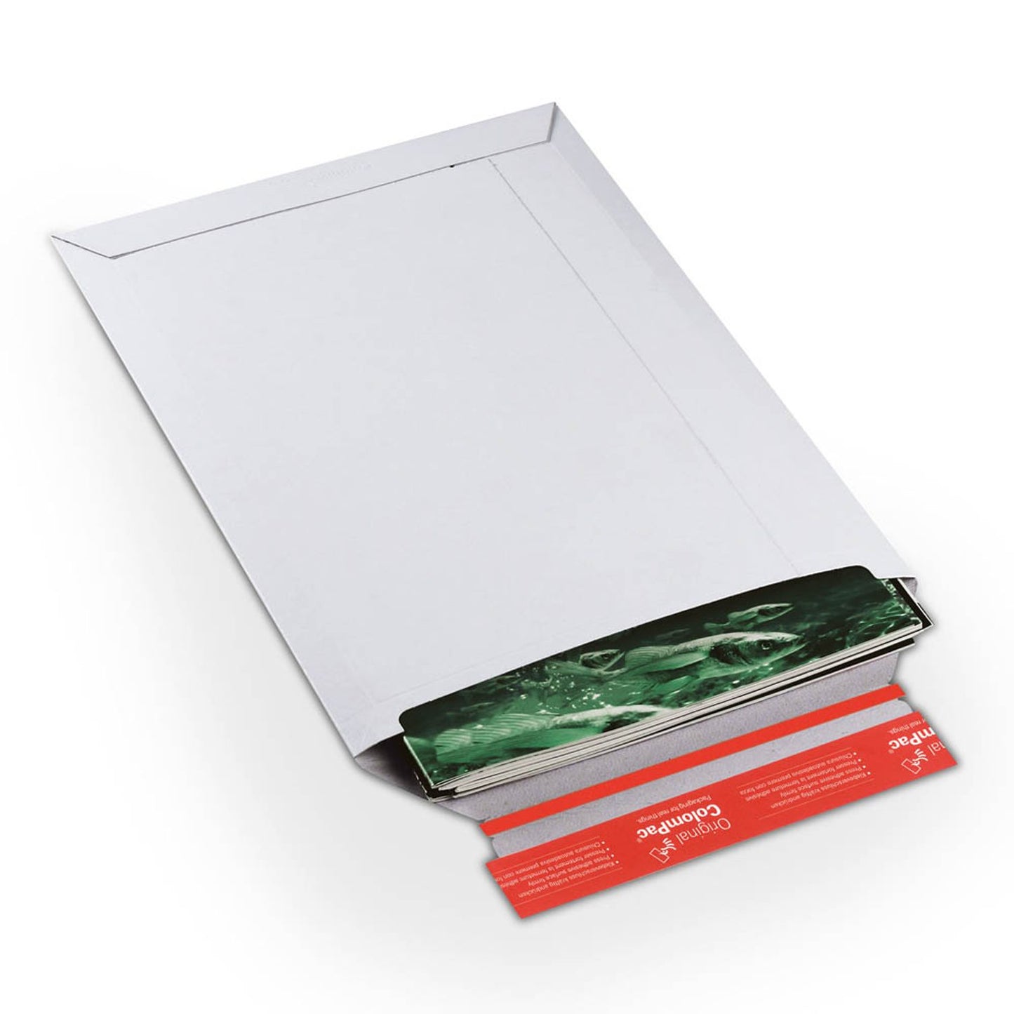 20 ColomPac® Kartonversandtaschen weiß für DIN