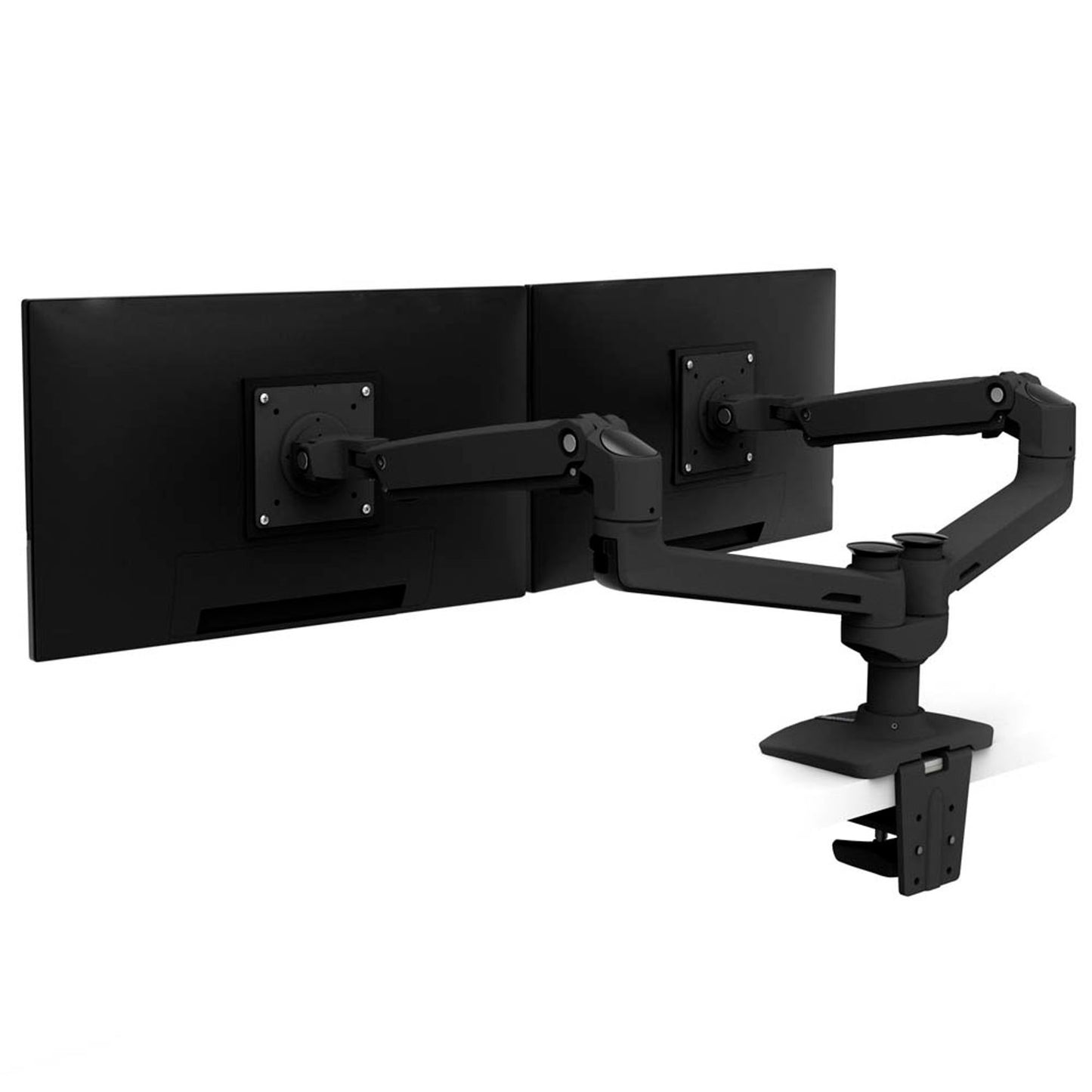 ergotron Monitor-Halterung LX Dual Side-by-Side für 2 Monitore, Tischklemme, Tischbohrung