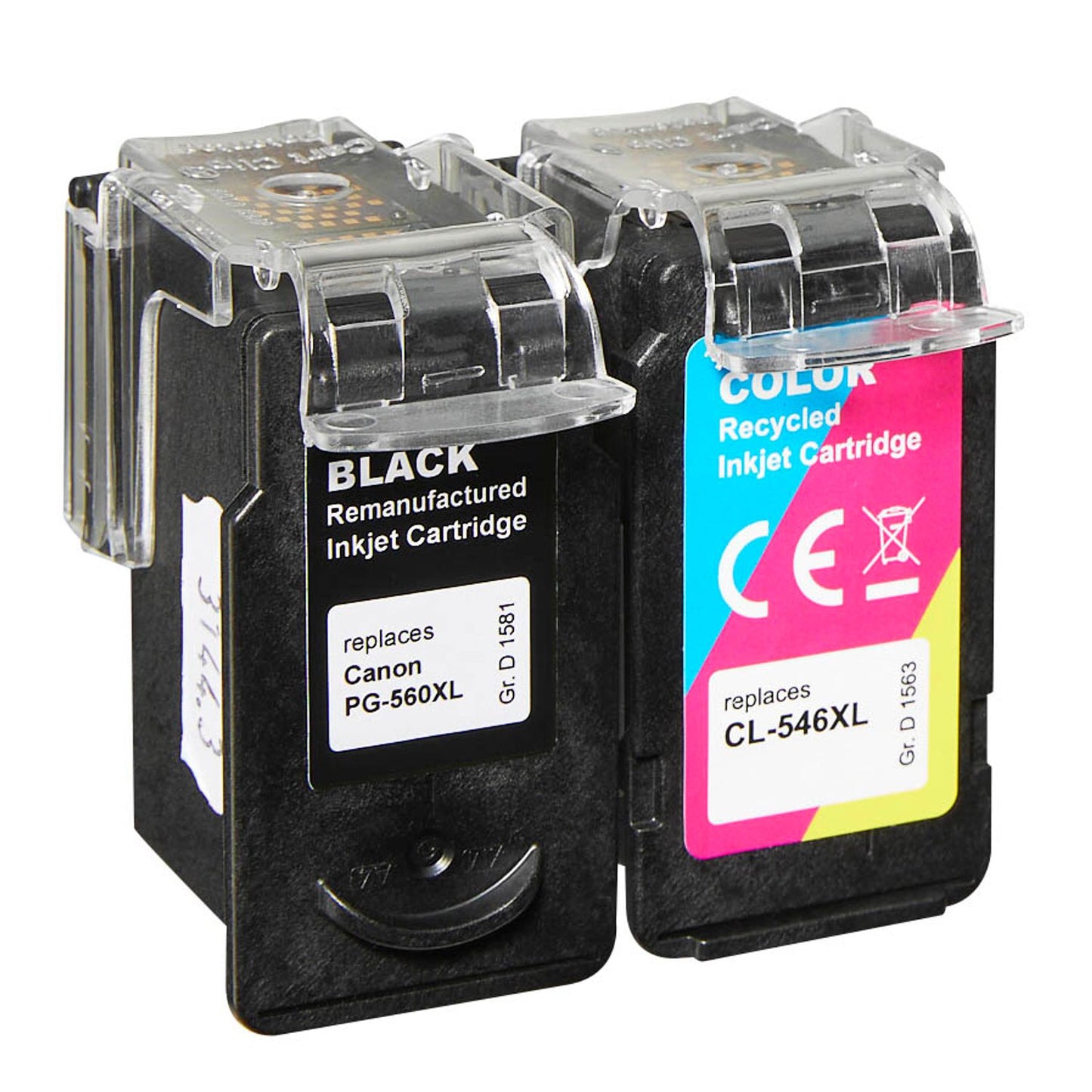 dots schwarz, color Druckköpfe kompatibel zu Canon PG-545XL + CL-546XL, 2er-Set | 1562,4005-DOTS | 1 Pack = 2 St.