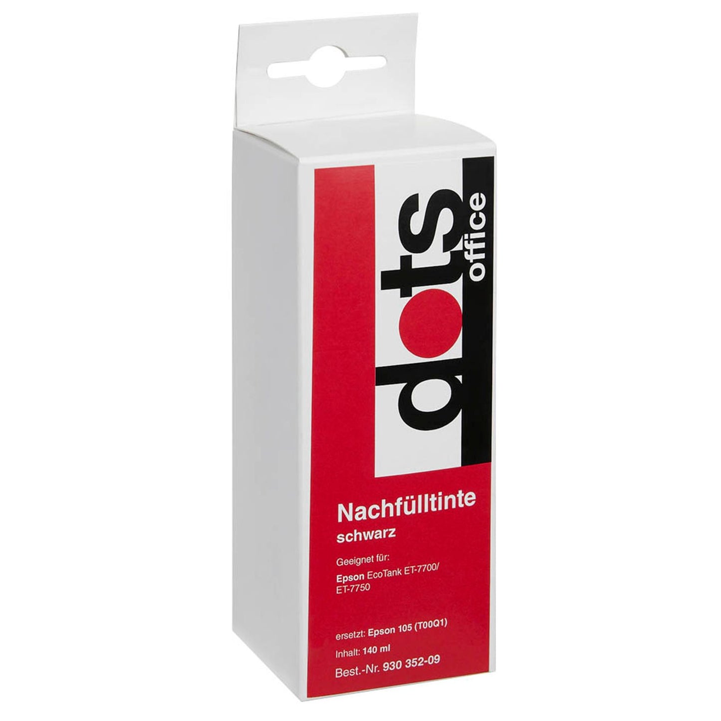 dots schwarz Tintenflasche kompatibel zu EPSON 105 (T00Q1) | 1643,1001-DOTS