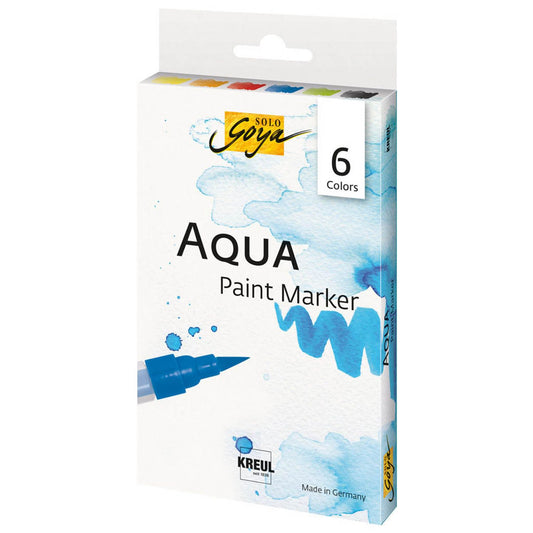 KREUL SOLO Goya Aquarellmarker farbsortiert | 18180 | 1 Pack = 6 St.