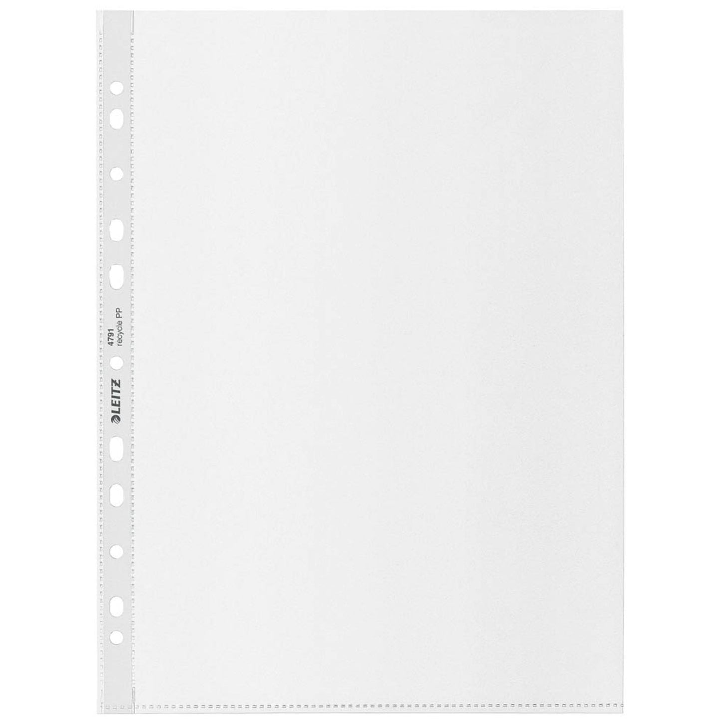 LEITZ Prospekthüllen Recycle 4791 DIN A4 transparent genarbt 0,10 mm | 47913003 | 1 Pack = 25 St.