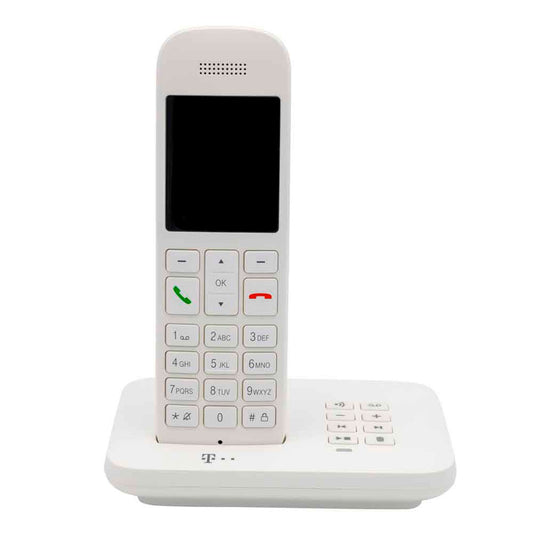 Telekom Sinus A12 Schnurloses Telefon mit Anrufbeantworter weiß | 40823659