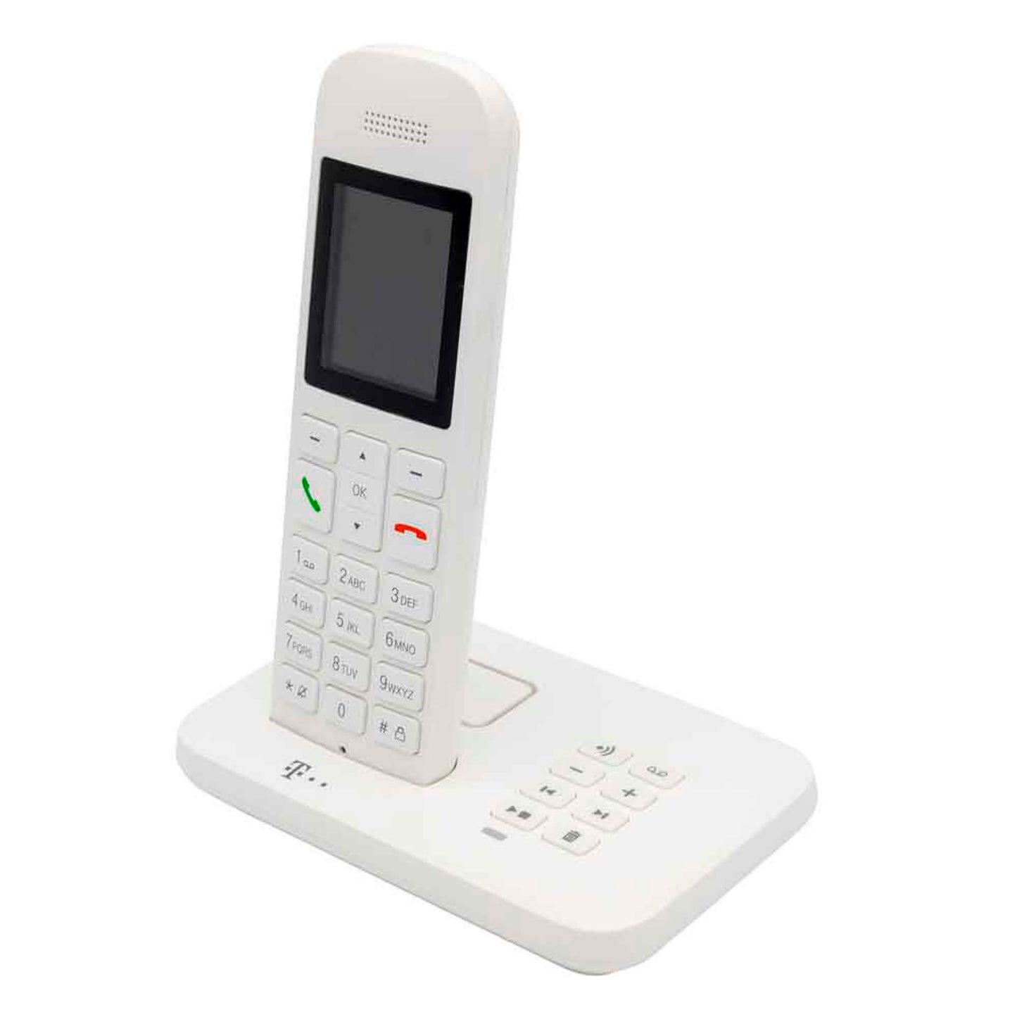 Telekom Sinus A12 Schnurloses Telefon mit Anrufbeantworter weiß | 40823659