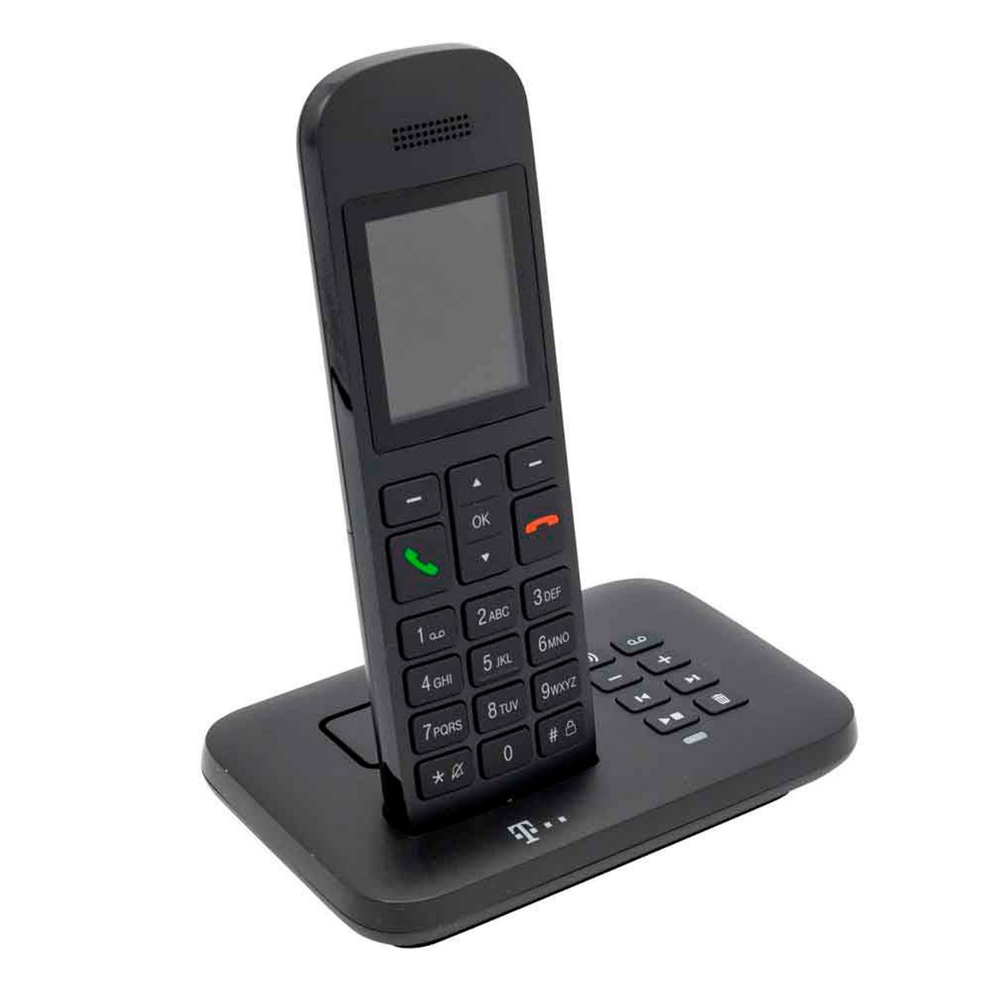 Telekom Sinus A12 Schnurloses Telefon mit Anrufbeantworter schwarz | 40823660