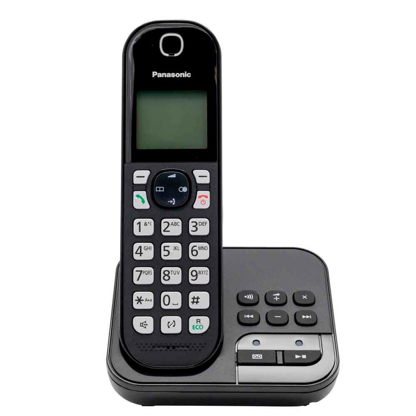 Panasonic Schnurloses Telefon mit Anrufbeantworter schwarz | KX-TGC460GB