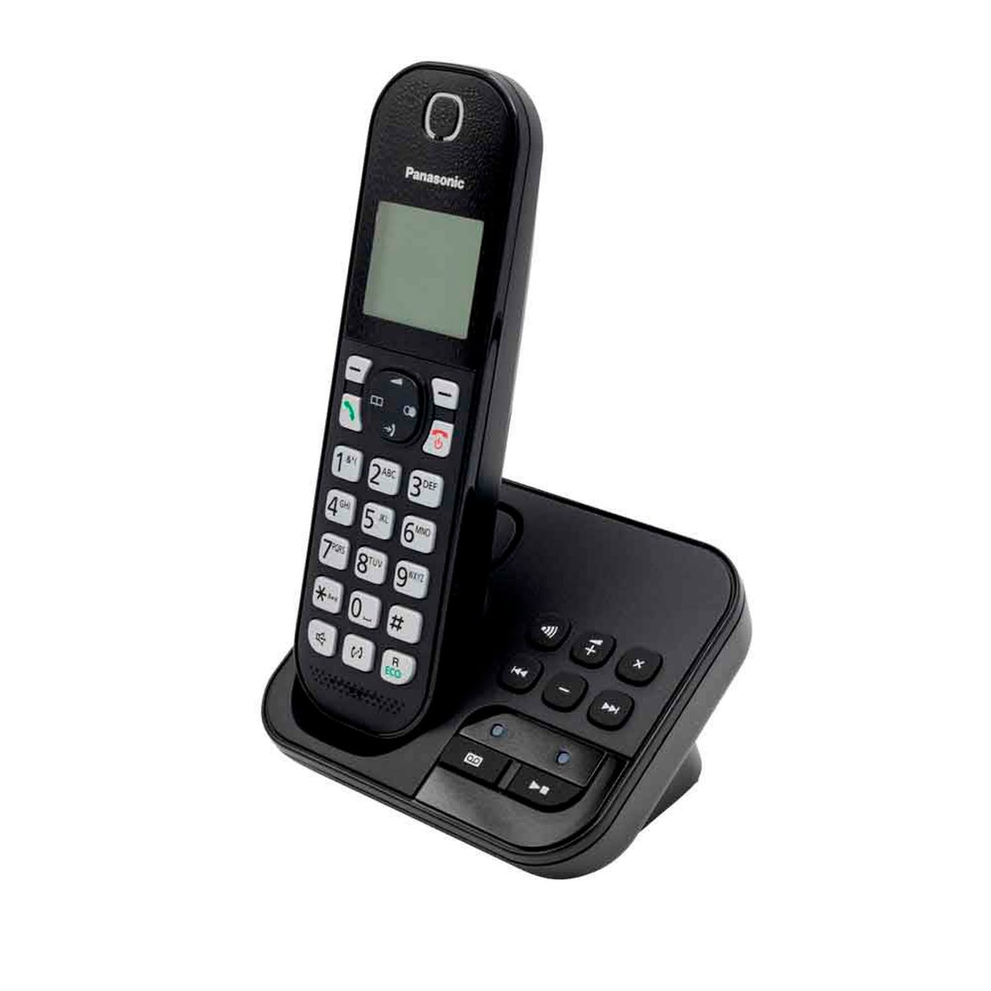 Panasonic Schnurloses Telefon mit Anrufbeantworter schwarz | KX-TGC460GB