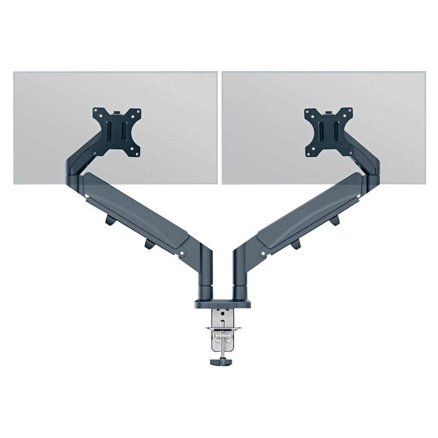 LEITZ Monitor-Halterung Ergo dunkelgrau für 2 Monitore, Tischklemme | 65370089
