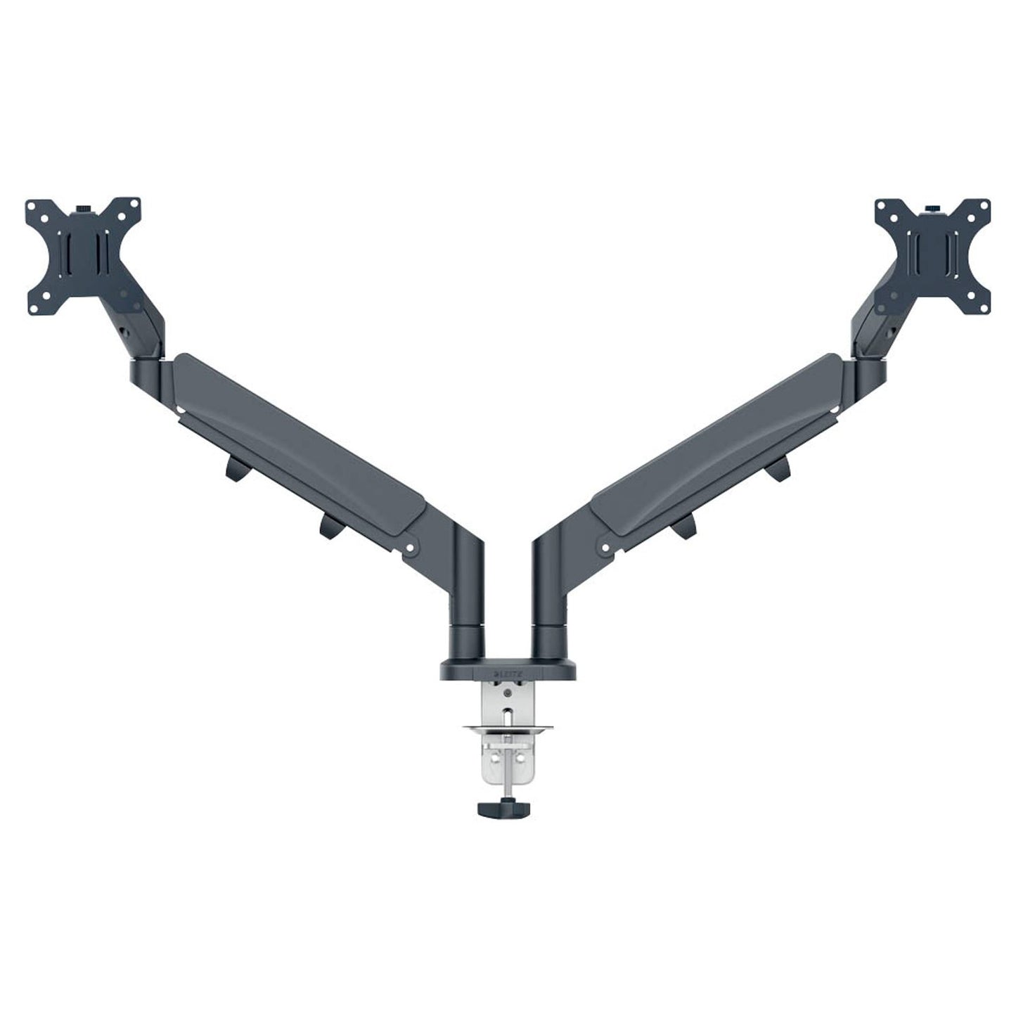LEITZ Monitor-Halterung Ergo dunkelgrau für 2 Monitore, Tischklemme | 65370089