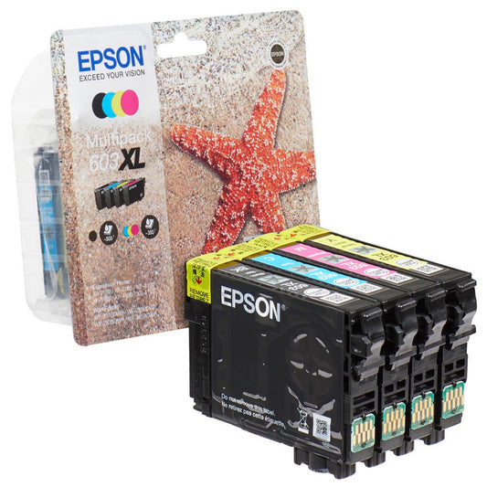 EPSON 603XL/T03A64 schwarz, cyan, magenta, gelb Druckerpatronen, 4er-Set | C13T03A64010 | 1 Pack = 4 St.