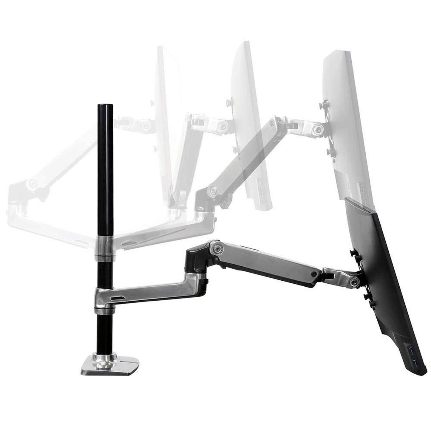 ergotron Monitor-Halterung LX-Dual für 2 Monitore, Tischklemme