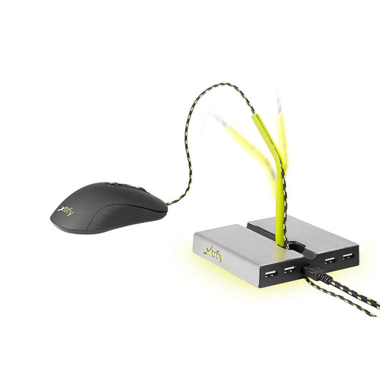 CHERRY XTRFY Mauskabelhalter B1 grau für Mauskabel, Tischständer | XG-B1-LED