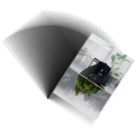 LEITZ Sichthüllen Recycle 4001 DIN A4 transparent genarbt 0,14 mm | 40013003 | 1 Pack = 25 St.