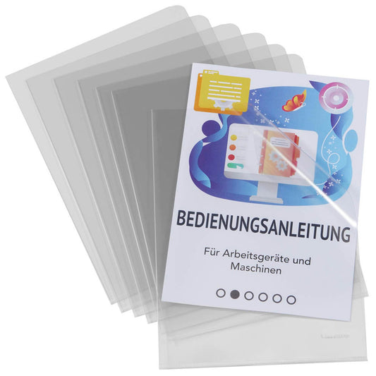 bene Sichthüllen DIN A5 glasklar glatt 0,15 mm | 205100CL | 1 Pack = 50 St.