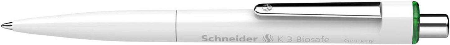 Schneider Kugelschreiber K3 Biosafe weiß, 10 St.