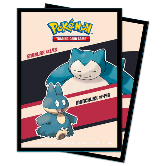 AMIGO Sammelkarten-Hüllen Pokémon Snorlax & Munchlax farbsortiert glatt | 15952 | 1 Pack = 65 St.