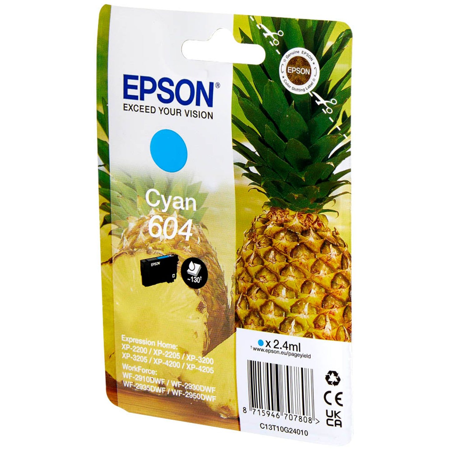 EPSON 604/T10G24 cyan Druckerpatrone | C13T10G24010