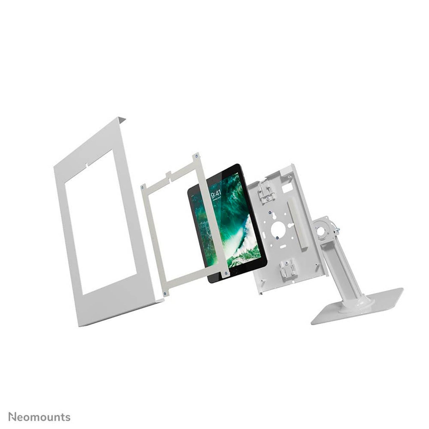 Neomounts Tablet-Ständer weiß für 1 Tablet, Tischbohrung | DS15-650WH1