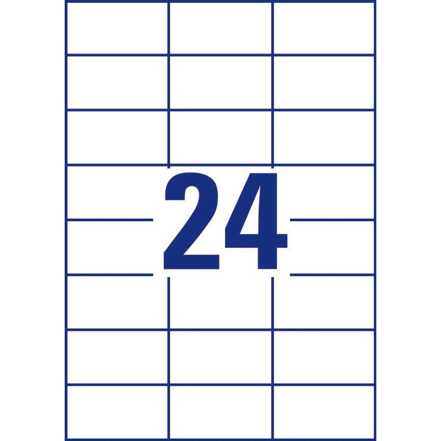 AVERY Zweckform Etiketten weiß 70,0 x 37,0 mm | 6173 | 1 Pack = 30 Blatt