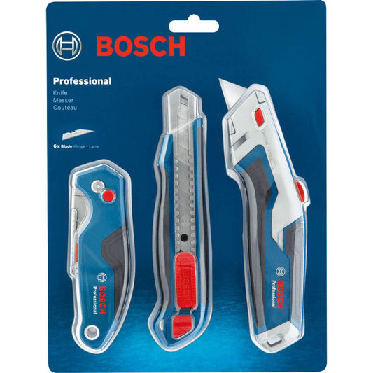BOSCH Professional Combo Kit Cuttermesser-Set blau 1,8 cm | 1 600 A02 7M4